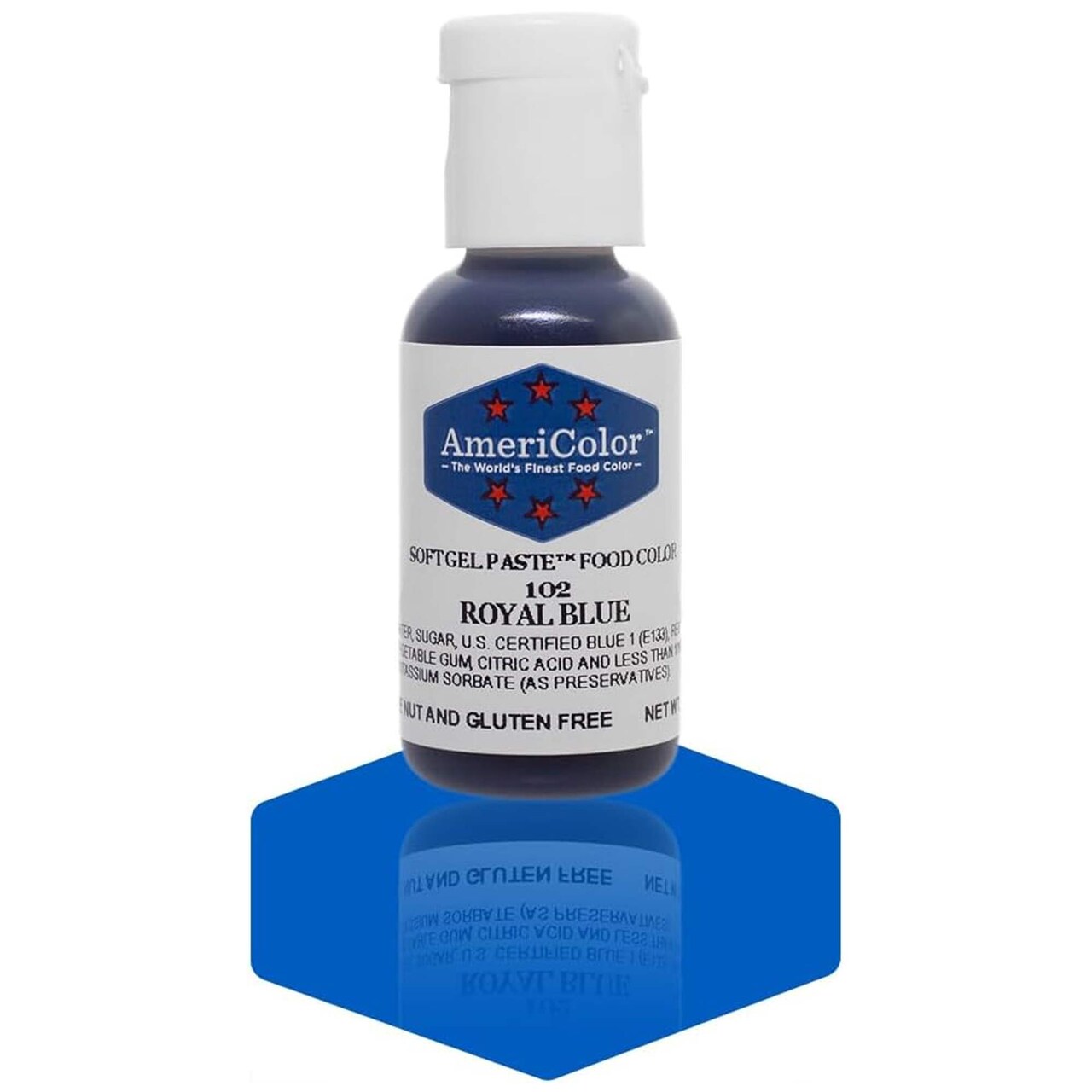 AmeriColor Royal Blue Soft Gel Paste Food Color Three Fourth Ounce Bottle